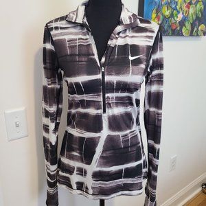 Nike Pro Photography Print Long Sleeve Half Zip Top